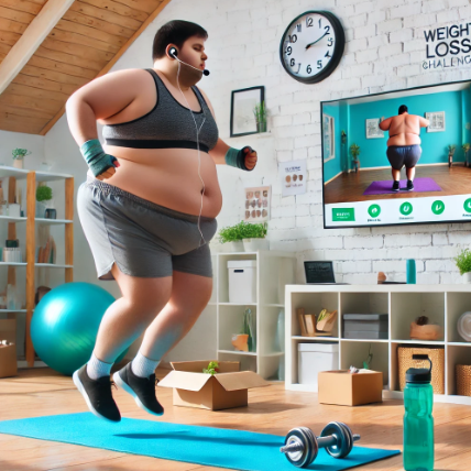 다이어트를 하고있는 초고도비만인 남성