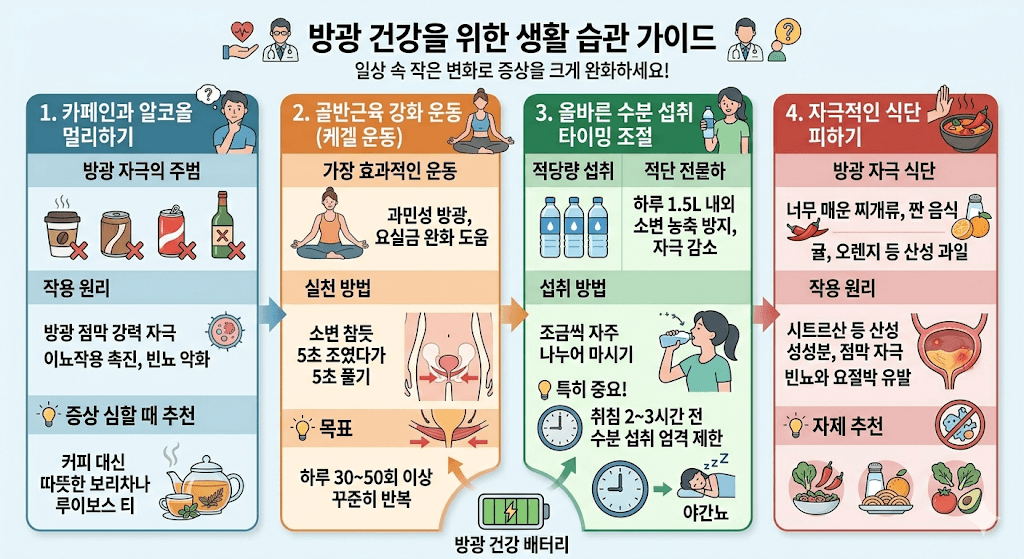 방광 건강을 위한 가이드