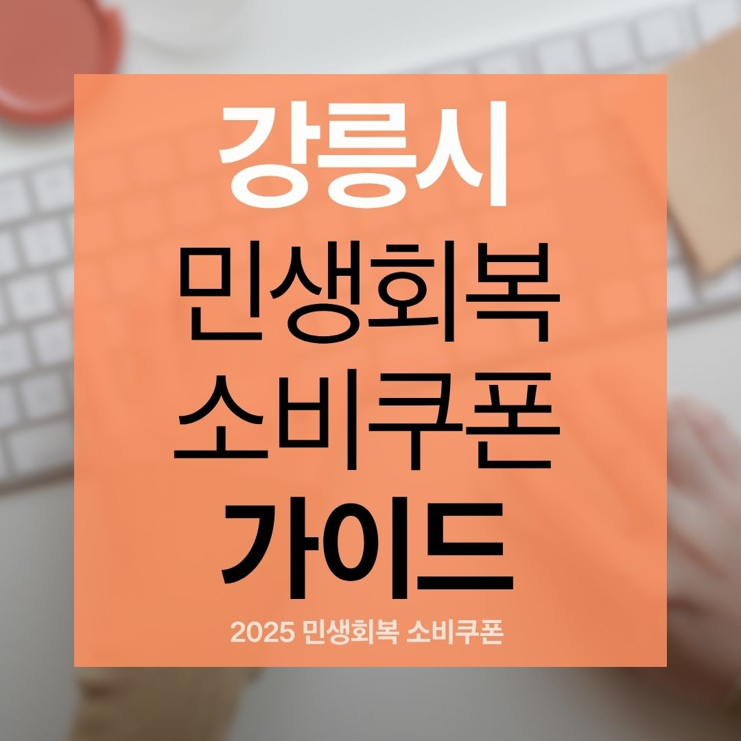 강릉시 민생 회복 소비쿠폰