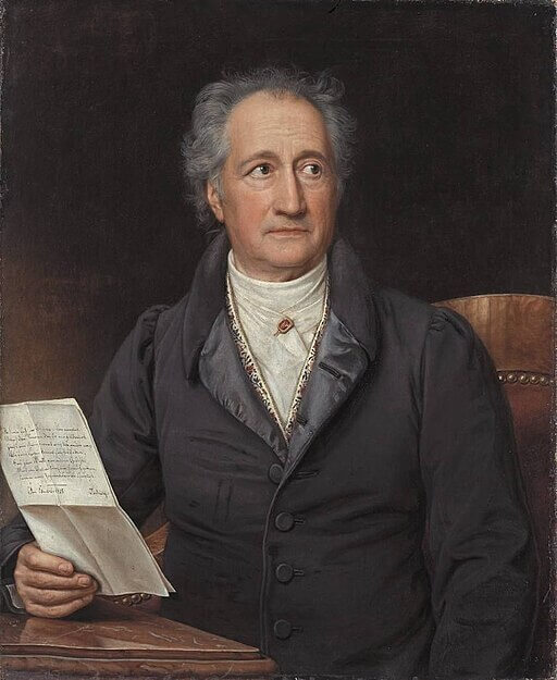 Johann Wolfgang von Goethe (1828, Wikimedia Commons)