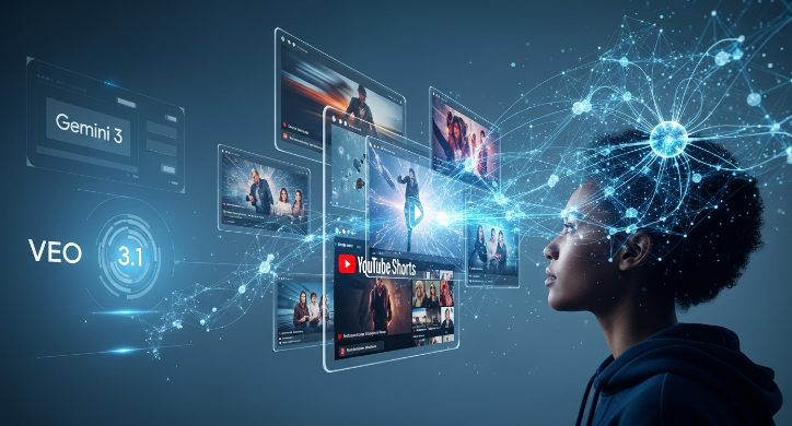 제미나이 3의 링크 역설계 기능을 통해 유튜브 쇼츠 영상의 구조를 분석하는 모습.