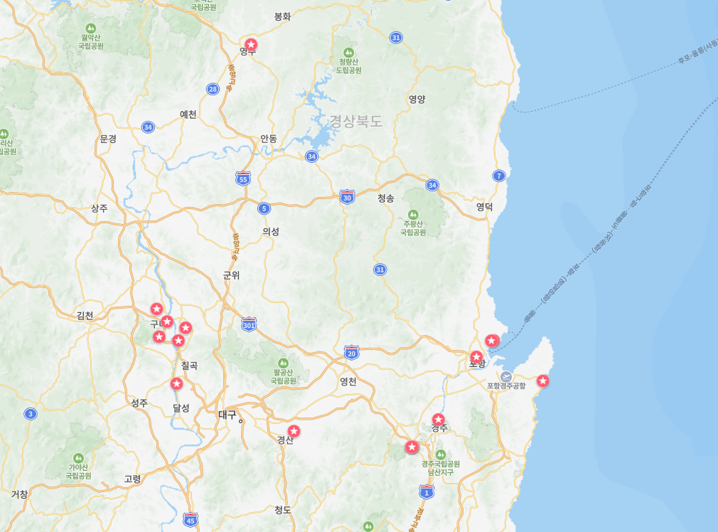 2025년 경북 경상북도 경주 구미 포항 칠곡 영주 경산 신축 입주 아파트 매매 전세 월세 부동산 시세 정보 지도