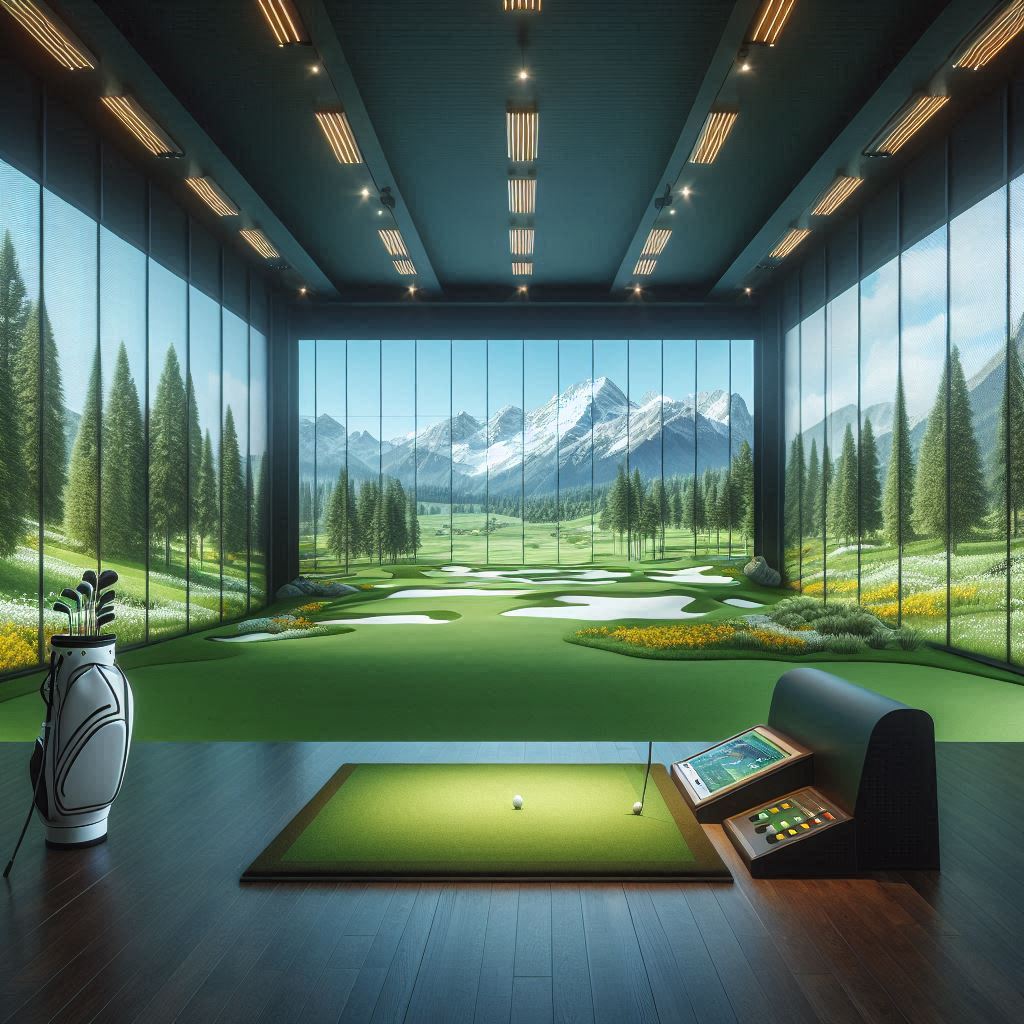 스크린골프장 배경