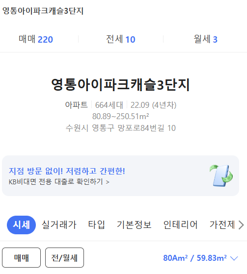 영통 아이파크캐슬 3단지