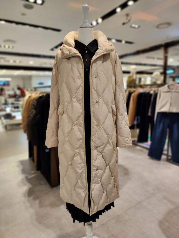 ZOOC 쥬크 퀄팅 후드 구스 다운 롱 패딩 Z224PSG184