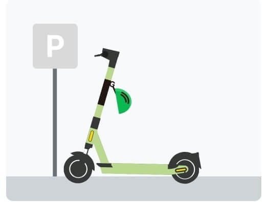 전동스쿠터 주차장면