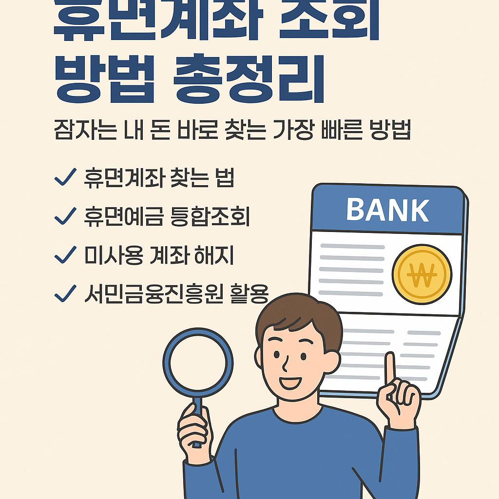 휴면예금 통합조회