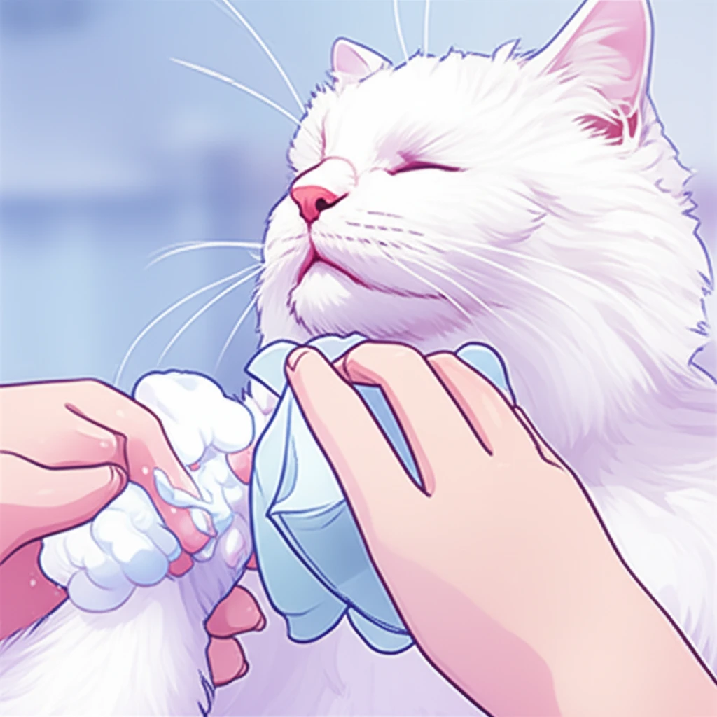 고양이 황사 그루밍 중금속 섭취 방지..