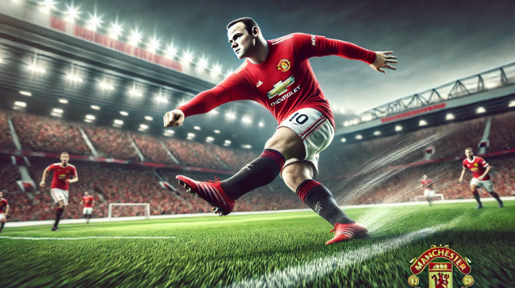 웨인루니감독 선수시절 슈팅하는 모습