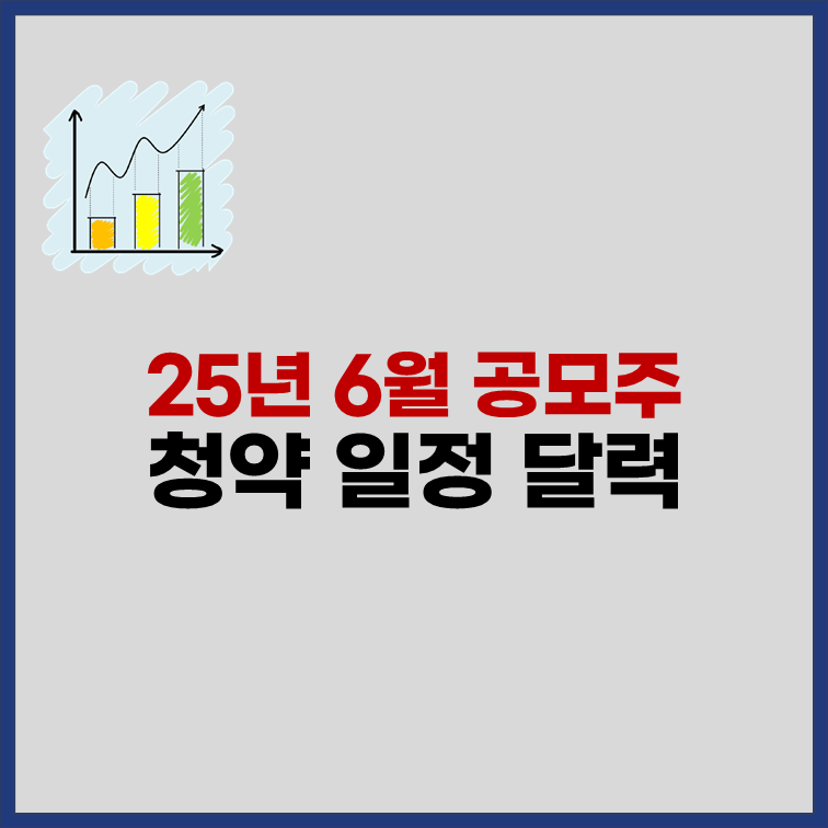 2025년 6월 공모주 청약 일정 및 기업 분석