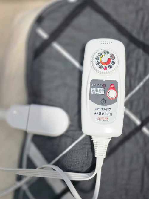 전기장판 온도 조절기 난방비 절약 설정 모습