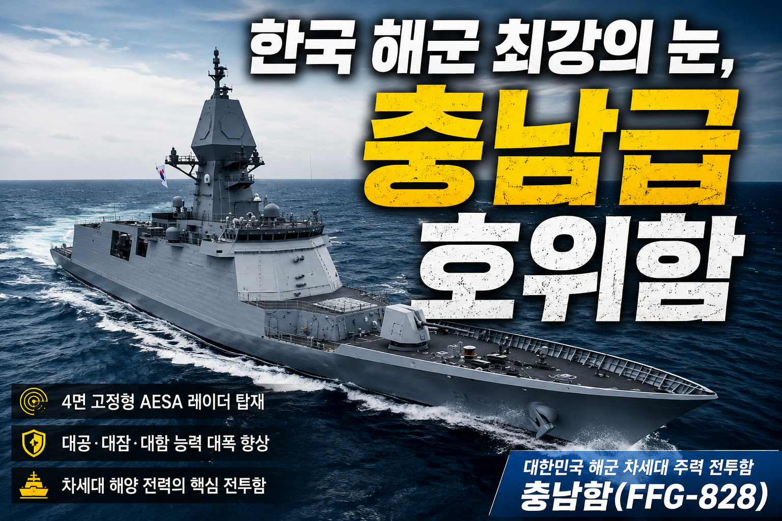 충남급 호위함이 해양 방어의 미래를 만든다