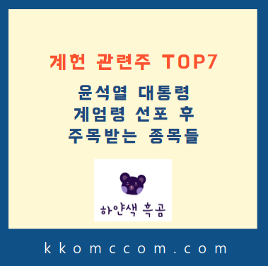 개헌 관련주 포스팅 썸네일