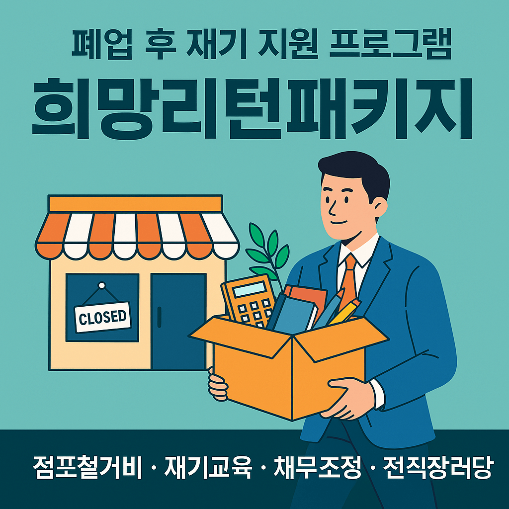 정부지원 채무조정 프로그램 · 신용불량자도 신청 가능 · 개인회생·채무조정 대상자 필수 확인 · 서민금융진흥원 연계 정책대출 · 연체자도 가능한 대환대출 · 폐업 후 재기 지원 · 소상공인 재기패키지 최대 200만원 · 신용 회복과 경제적 자립 지원 · 신속 채무조정으로 연체 이자 면제 · 정부 보증 서민금융 상품