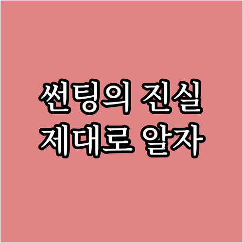 썬팅, 가격만 보지 마세요! 성능과 ..