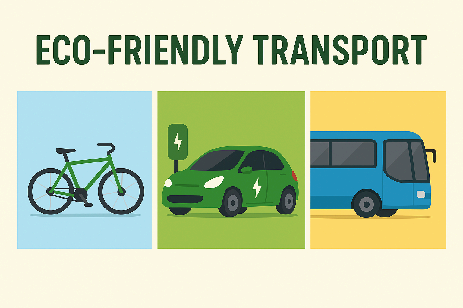 교통수단 비교, 친환경 교통수단