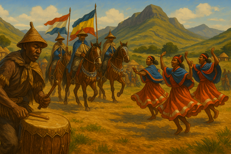 구름 위의 나라에서 울려 퍼지는 북소리, 레소토의 ‘모코로코 축제’