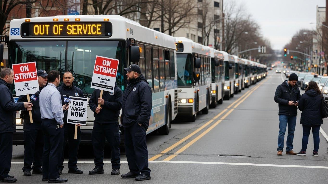 버스 파업 이유