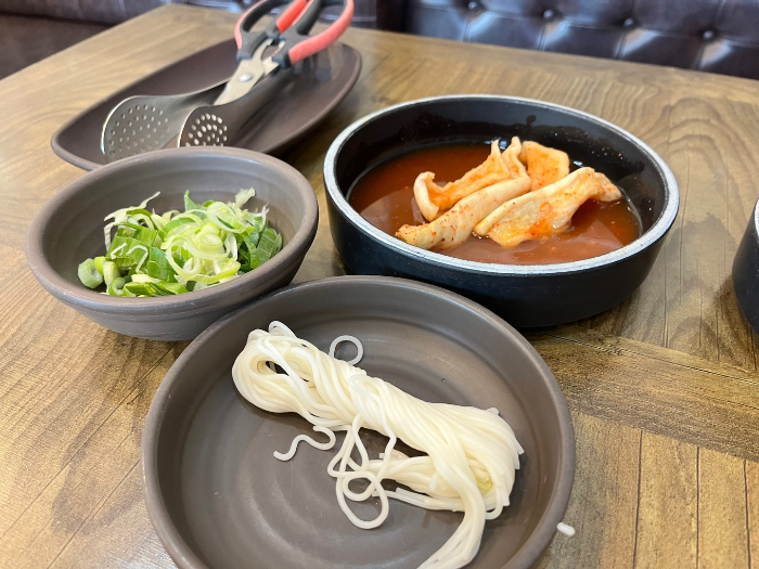 기본 제공 반찬의 모습