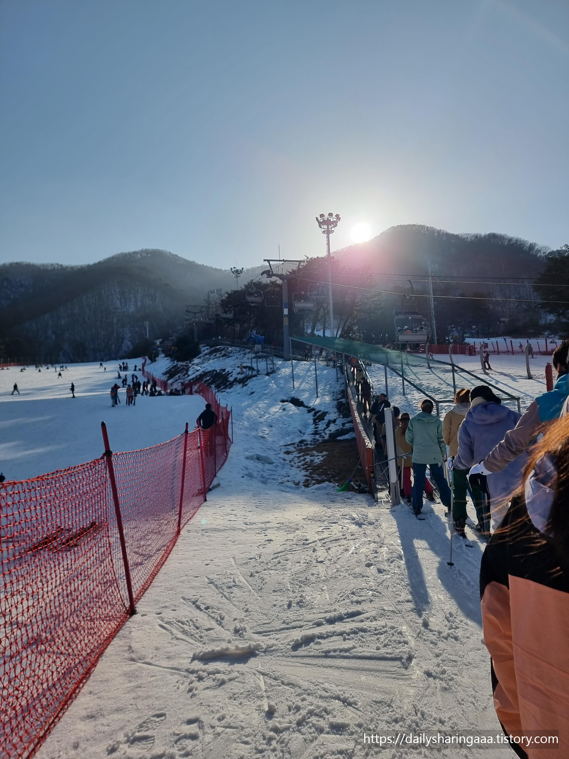 지산리조트_초급슬로프2_레일리프트