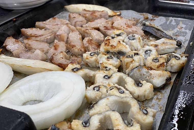 황금조개 튼튼장어