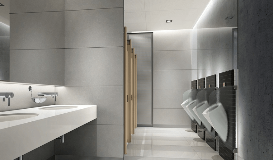 깔끔한 화장실 전경의 모습