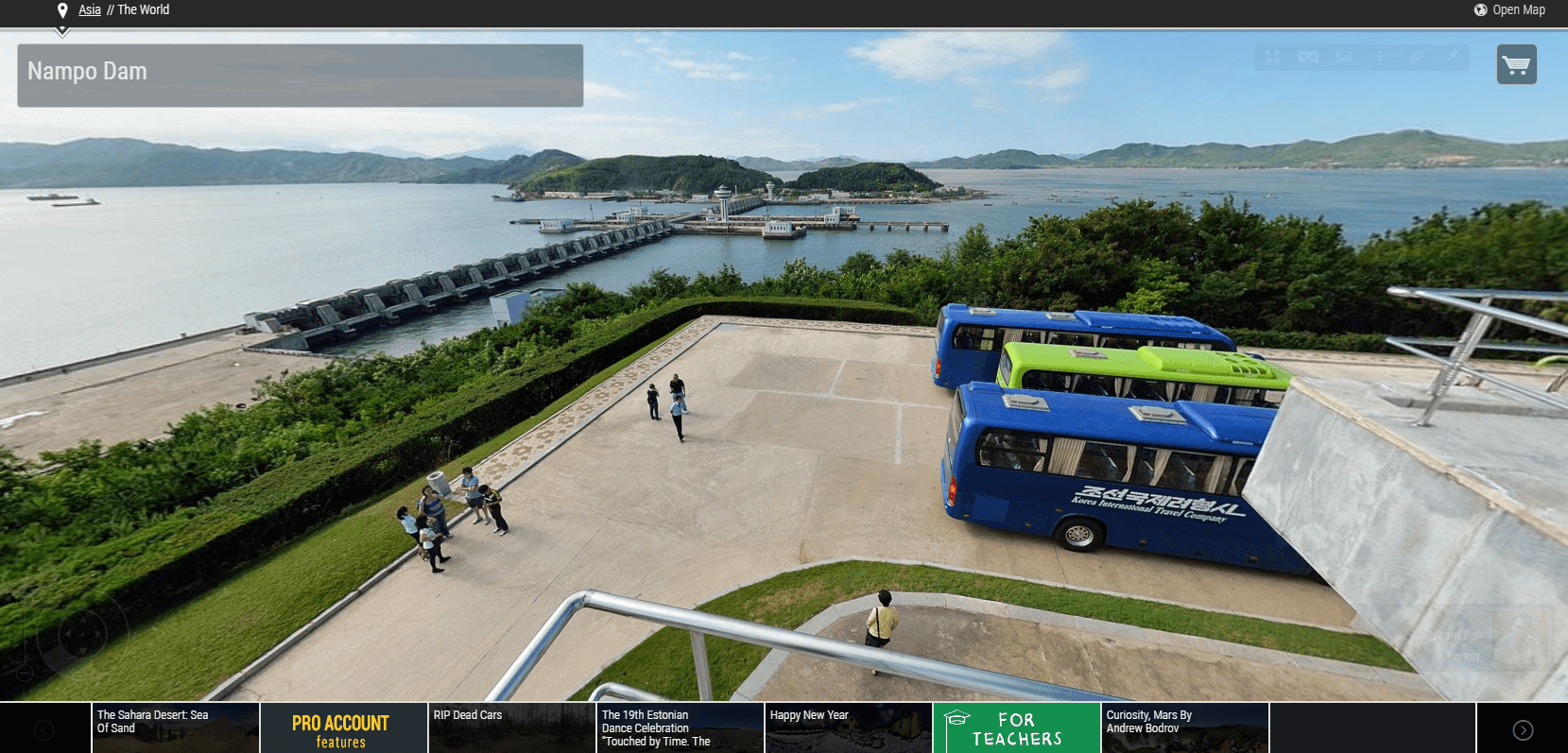 360cities로 북한 관광지