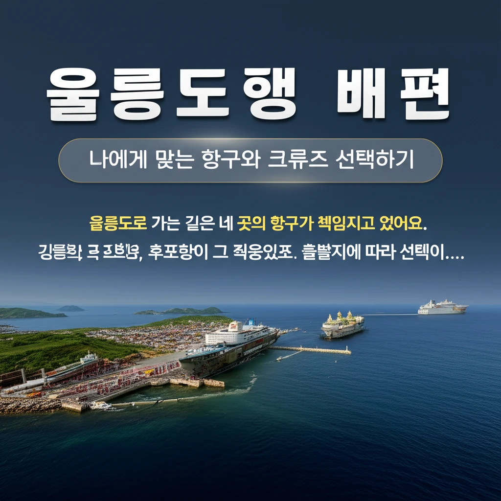 강릉 포항 울진에서 울릉도 독도 가는..