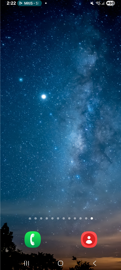 방법 1: 상단바를 아래로 내려주세요