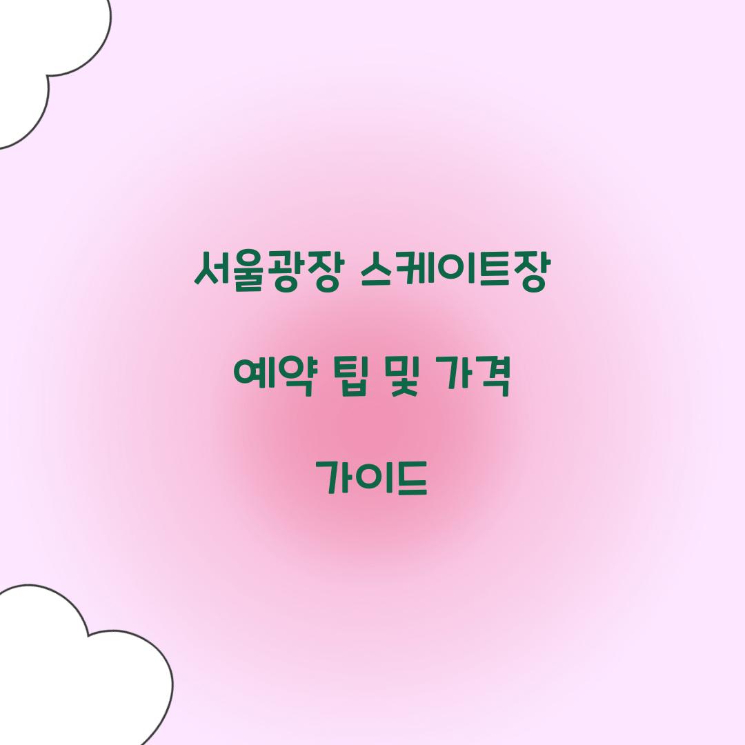 서울광장 스케이트장 예약