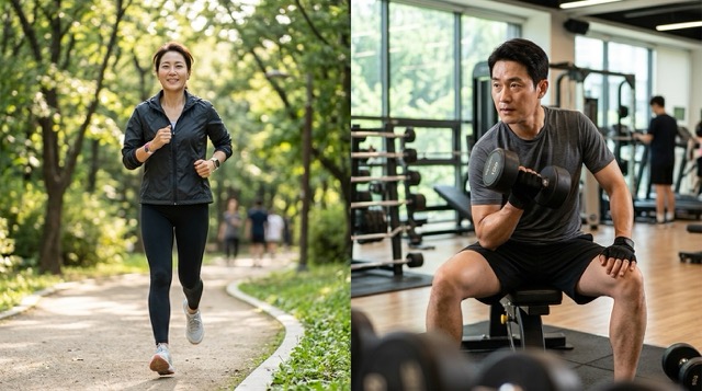 당화혈색소 운동 유산소 근력"