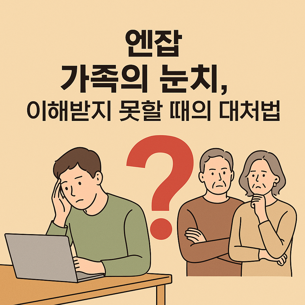 N잡(엔잡) 가족의 눈치, 이해 받지 못할 때의 대처법