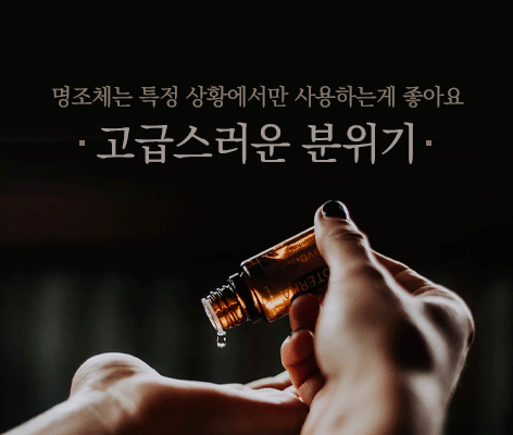 명조체 타이틀 예시 이미지