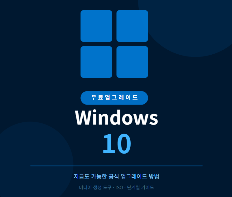 윈도우10 무료 업그레이드 방법