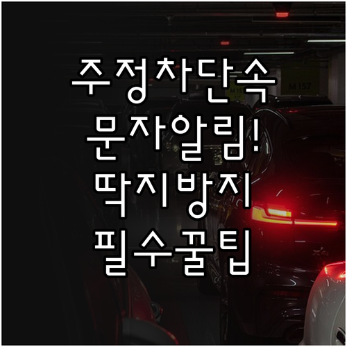 동두천시 주정차 단속 알림 문자 서비..
