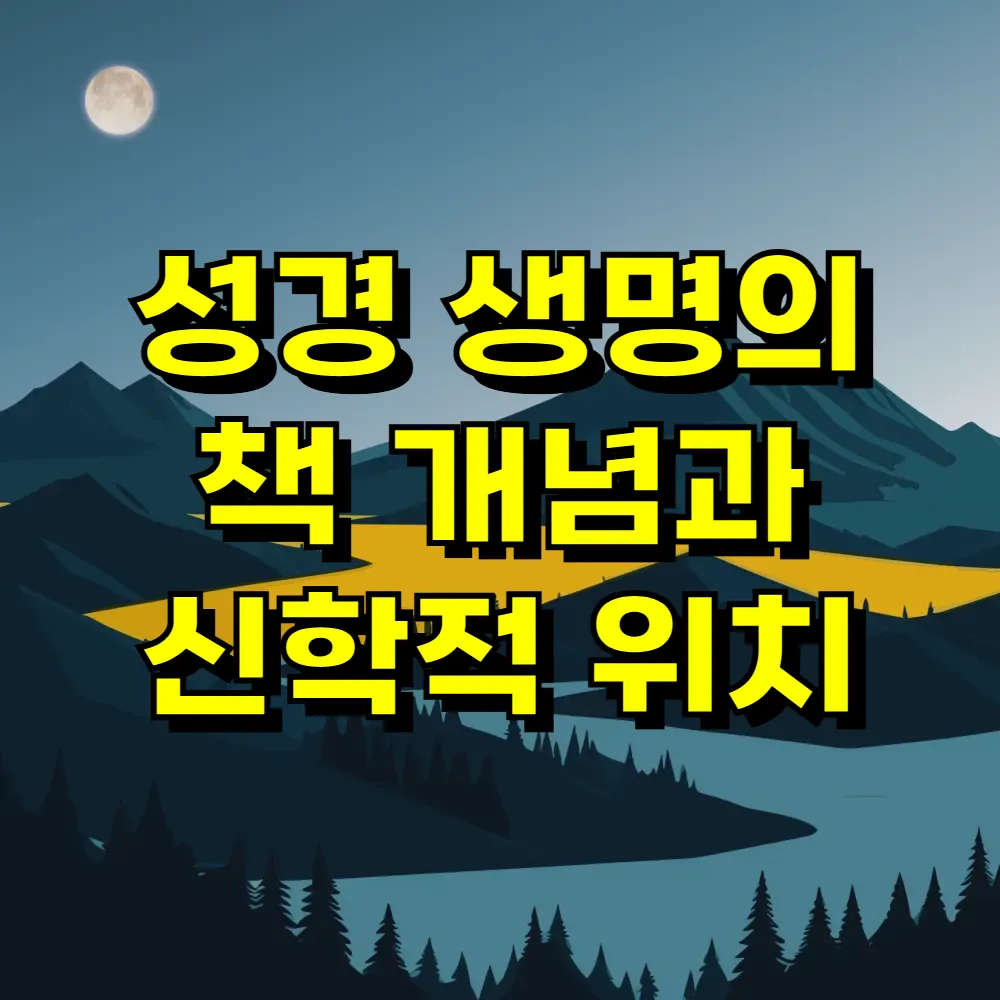 성경 생명의 책 개념과 신학적 위치