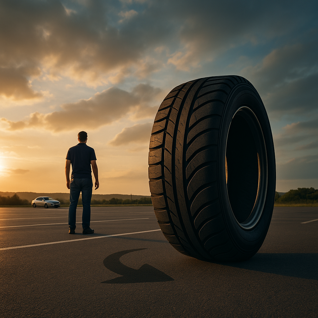 자동차 주차 시 타이어 위치 조정법