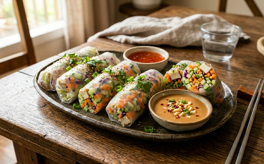 다이어트 두부 양배추 롤 레시피 (두부 수분 제거, 채소 볶기 순서, 라이스페이퍼 말기 핵심)