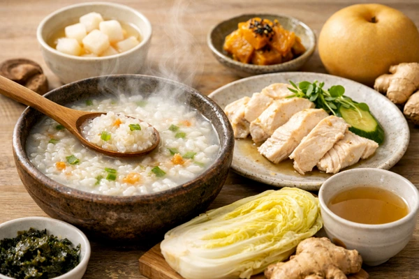 장 건강 회복 식사 구성