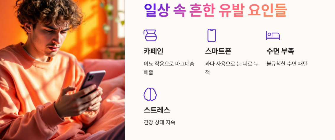 일상 속 흔한 유발 요인들