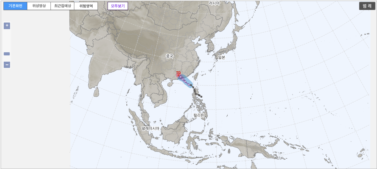 2025 Typhoon Mitag satellite image showing storm path approaching Korean Peninsula from East China Sea