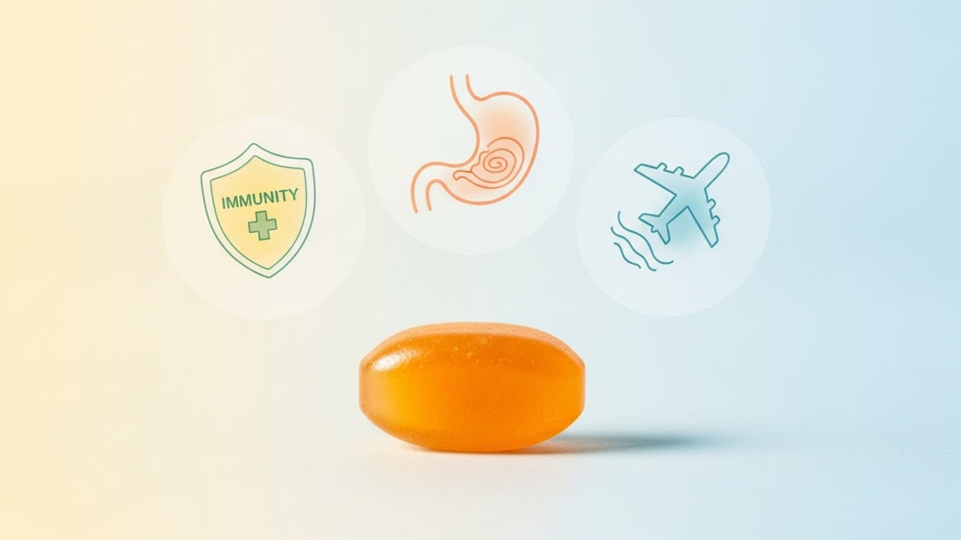 생강 사탕의 주요 효능과 기대 효과