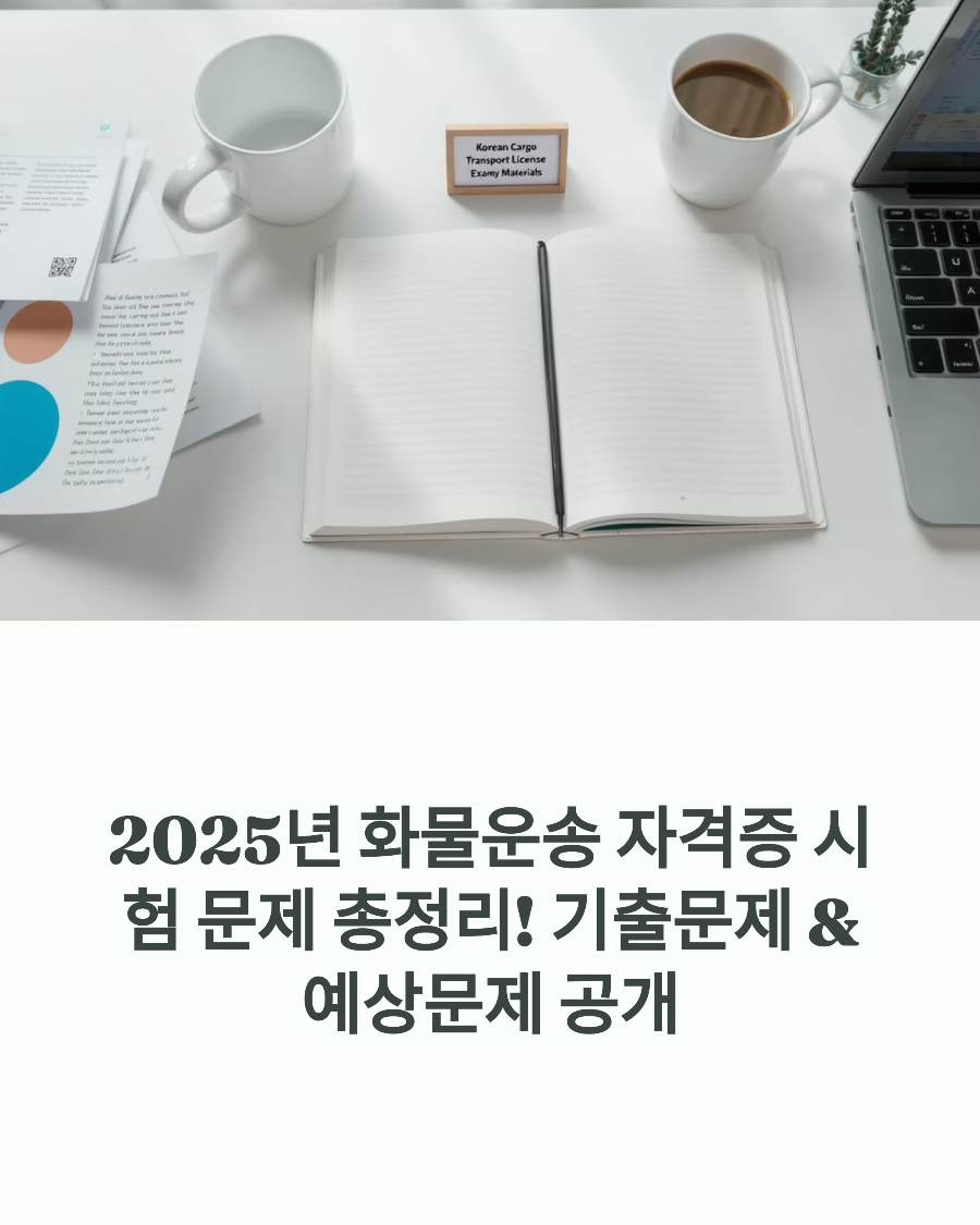 2025년 화물운송 자격증 시험 문제 총정리! 기출문제 &amp; 예상문제 공개 🚛