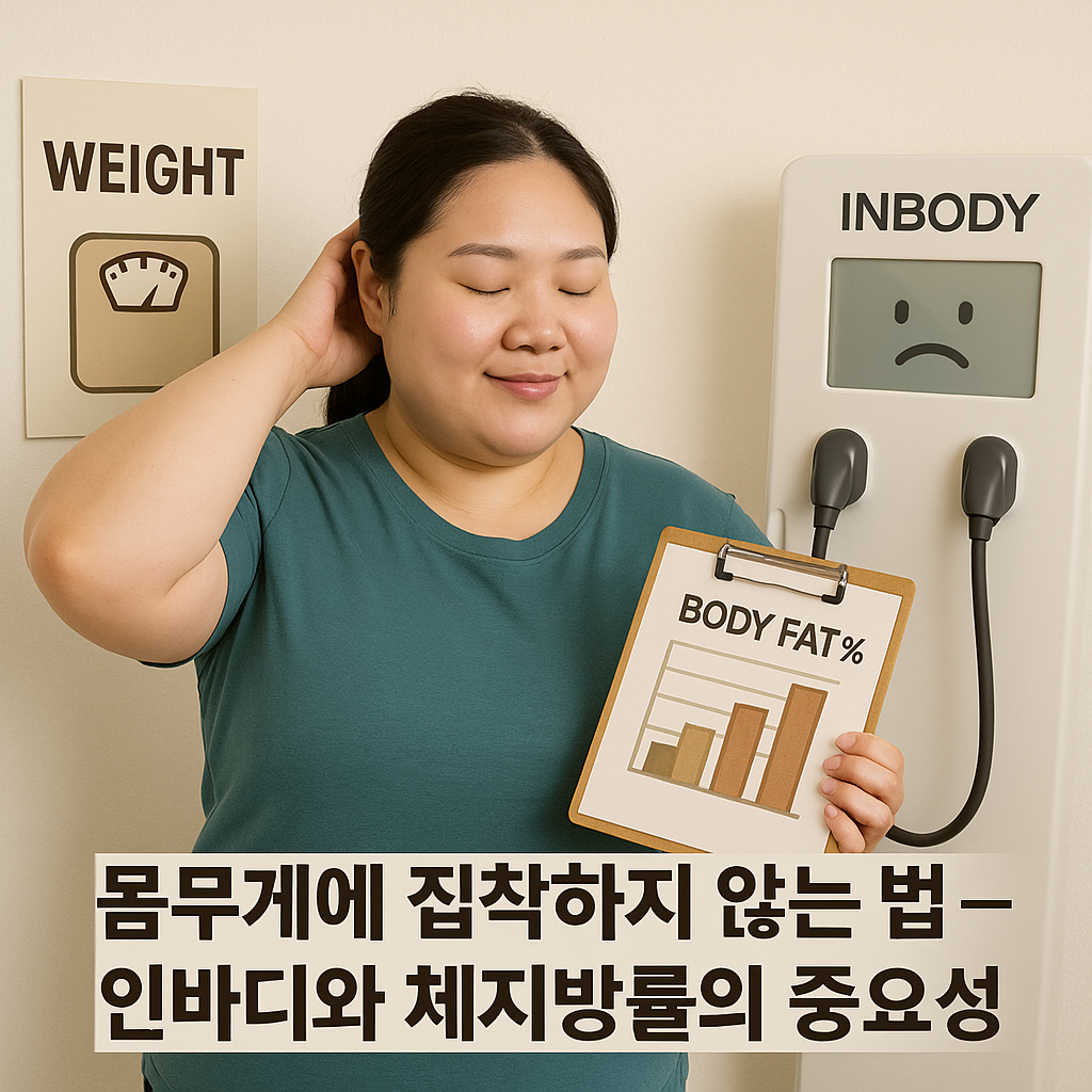 1.몸무게에 집착하지 않는 법 –
인바디와 체지방률의 중요성