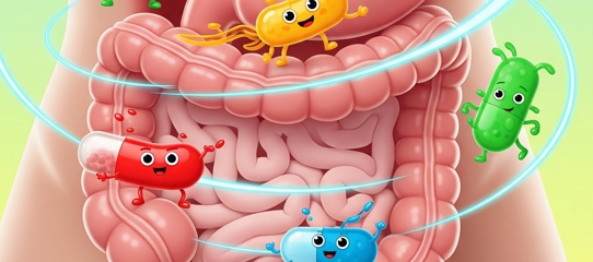 장내 흡수되는 프로바이오틱스 -사진