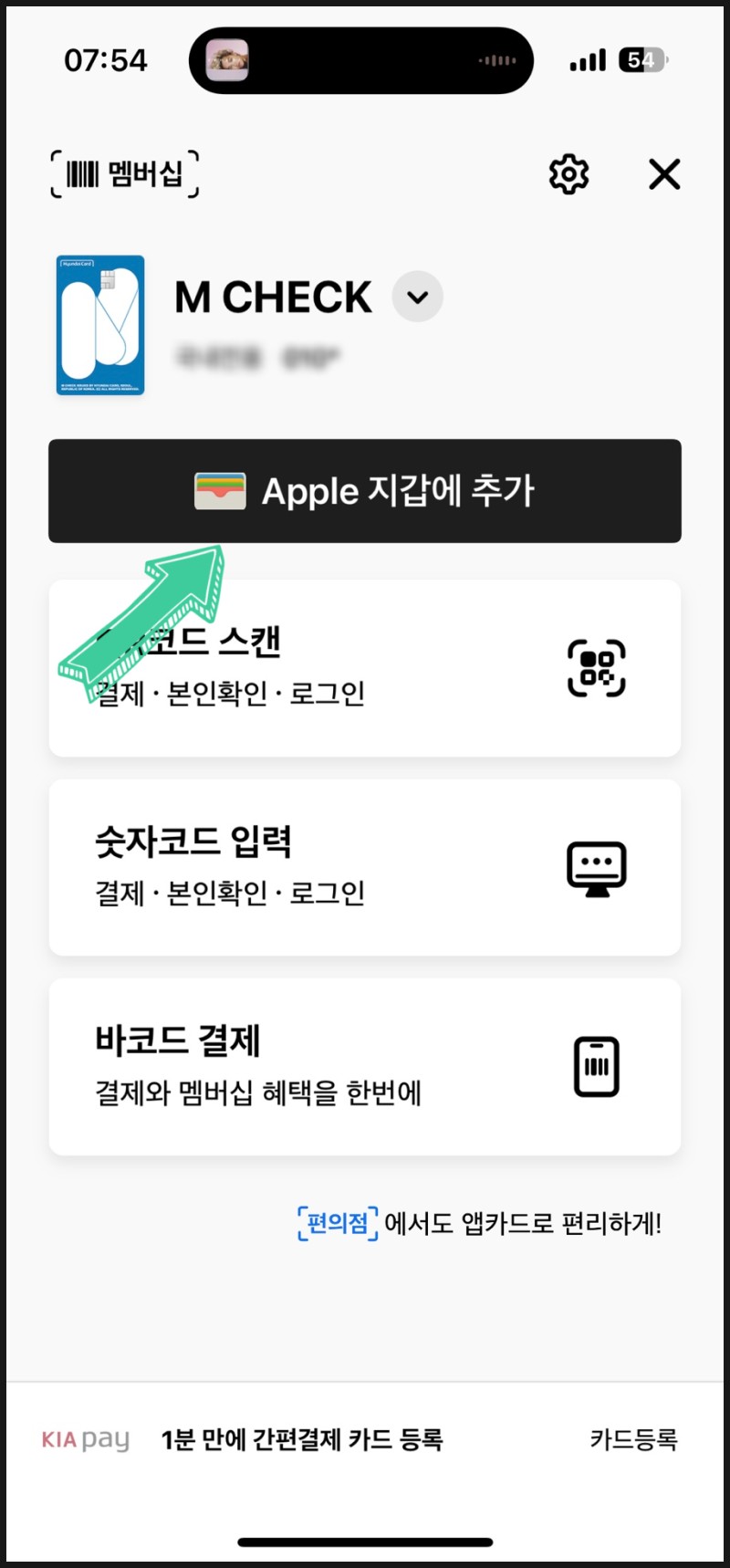 애플페이 등록 현대 카드 9
