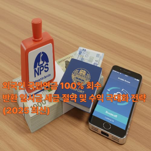 외국인 국민연금 100% 회수: 반환 일시금 세금 절약 및 수익 극대화 전략 (2025 최신)