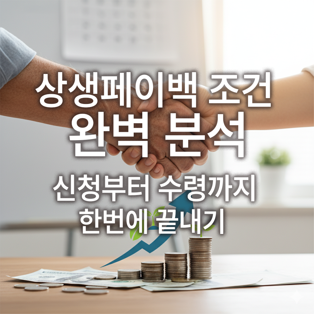 상생페이백 조건 완벽 분석 - 신청부터 수령까지 한번에 끝내기