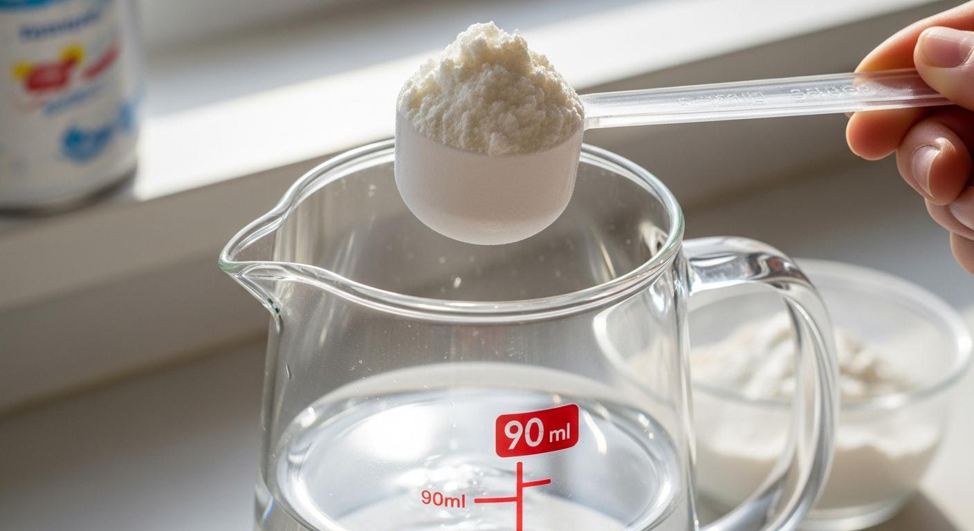 분유 90ml 타는방법