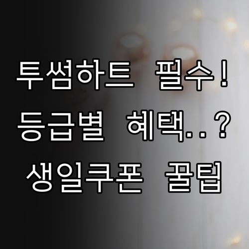 투썸하트 설치 방법과 생일쿠폰 등급별..